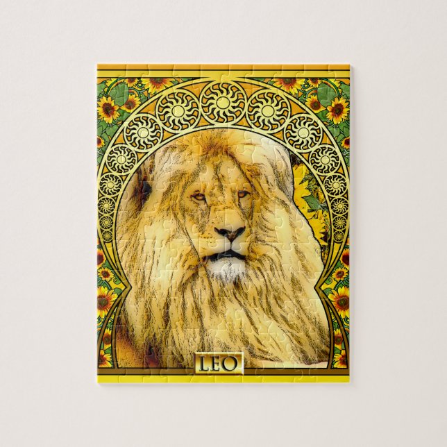 Puzzle Art Nouveau Lion (Vertical)
