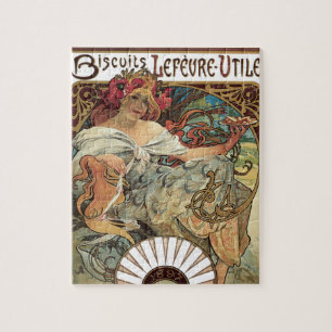 Puzzle Art nouveau victorien vintage par Alphonse Mucha