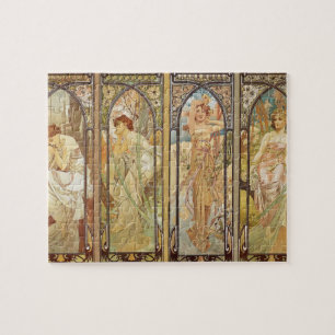 Puzzle Art Nouveau vintage Alphonse Mucha Art Peinture