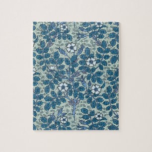 Puzzle Art nouveau vintage, fleurs de rose sauvage dans l