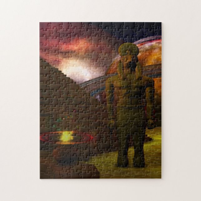 Puzzle Art numérique 3D égyptien en hausse (Vertical)