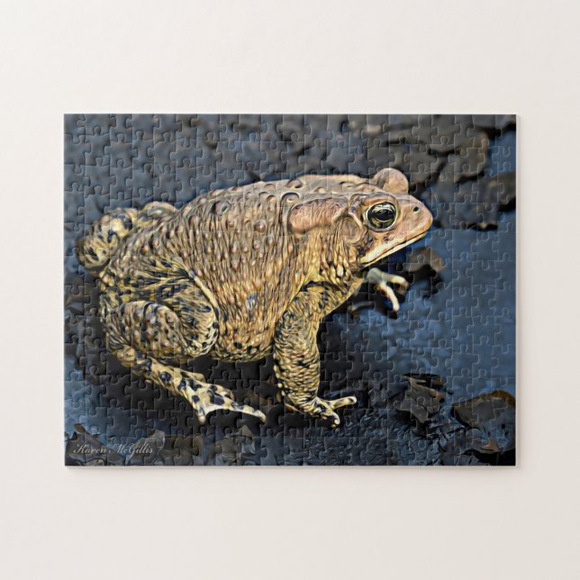 Puzzle Art numérique américain du crapaud (Horizontal)