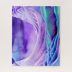 Puzzle Art numérique magique des mers glaciaires congelée