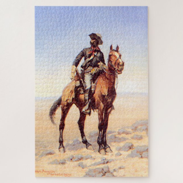 Puzzle Art occidental de Frederic Remington « Cavalier no (Vertical)