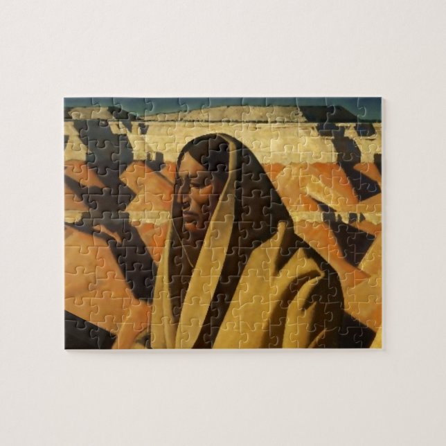 Puzzle Art occidental "Earth Knower" par Maynard Dixon (Horizontal)