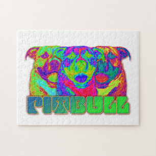 Puzzle Art op Pitbull