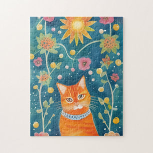 Puzzle Art populaire Whimsical Tabby Cat