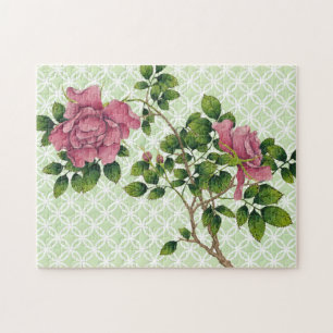 Puzzle Art rétro rose vintage