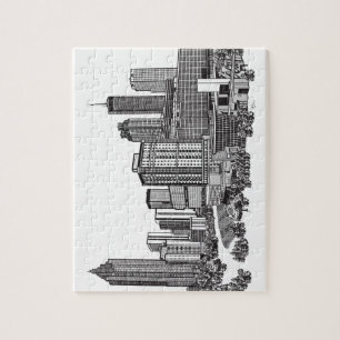 Puzzle Art Skyline Atlanta Georgia