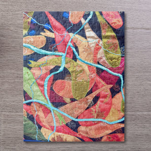 Puzzle Art textile de carpes koï