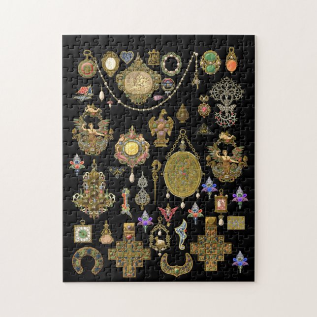 Puzzle Art Victorien antique, nouveau et déco Bijoux (Vertical)