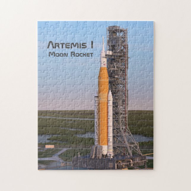 Puzzle Artemis One Moon Rocket on Pad (Vertical)