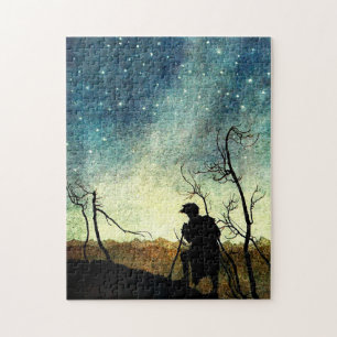 Puzzle Arthur Rackham Illustration NIght Silhouette