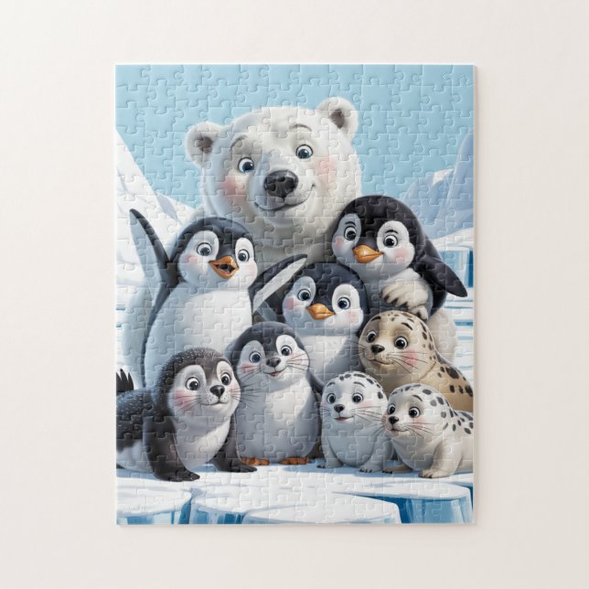 Puzzle Artic Animals (Vertical)