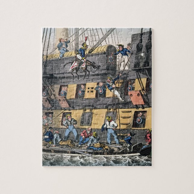 Puzzle Artillerie de vol ou une marine de cheval (engravi (Vertical)