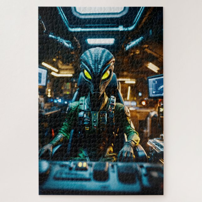 Puzzle artisanat spatial Alien (Vertical)