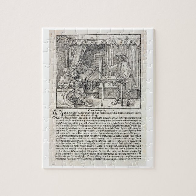 Puzzle Artiste à l'aide de la machine de dessin de Durer (Vertical)