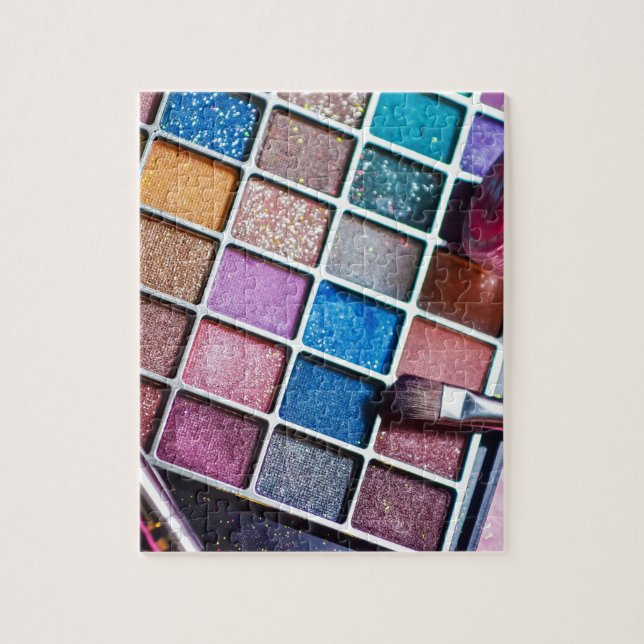 Puzzle Artiste de maquillage couleur féminine (Vertical)
