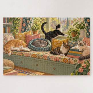 puzzle artistique de chats en 1000 pièces