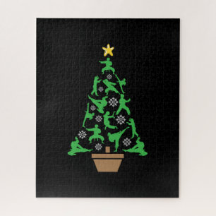 Puzzle Arts martiaux féminins - Arbre de Noël de karaté p