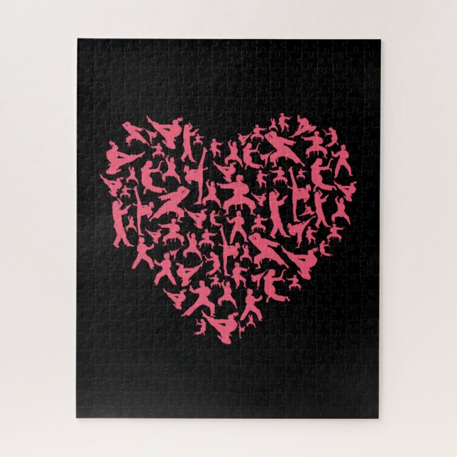 Puzzle Arts martiaux filles Karate Heart (Vertical)