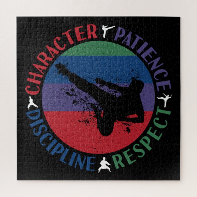 Puzzle Arts martiaux - Valeurs fondamentales du karaté (Vertical)