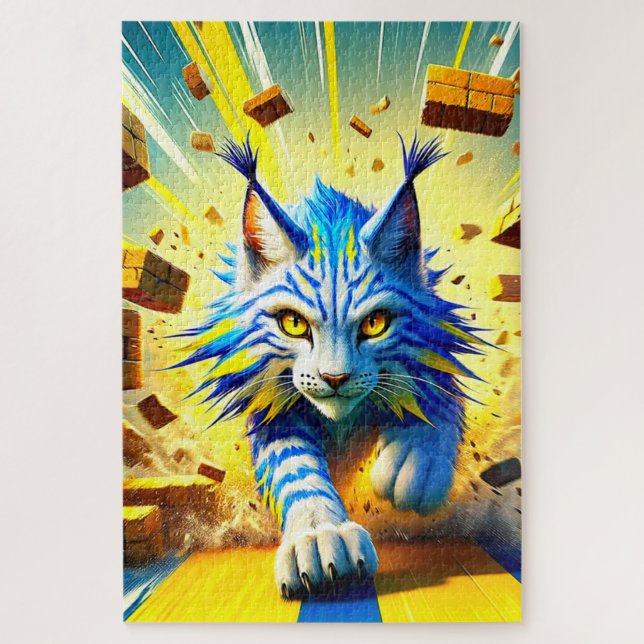 Puzzle Artsy Cat (Vertical)