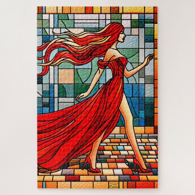 Puzzle Artsy Lady (Vertical)