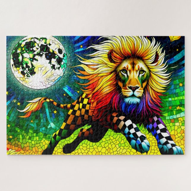 Puzzle Artsy Lion (Horizontal)