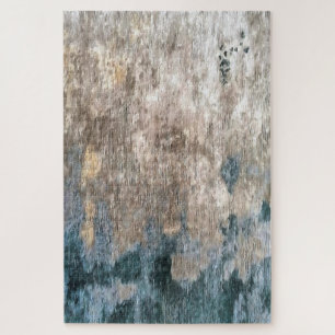Puzzle Artwork Abstrait décoratif gris bleu