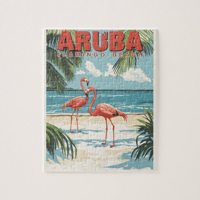 Puzzle Aruba - Voyage Paradis Tropical  (Vertical)