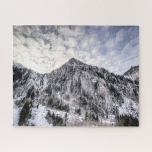Puzzle Ascenseurs de montagne Vue neige