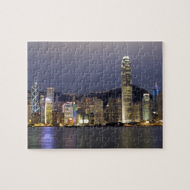 Puzzle Asie, Chine, Hong Kong, ciel urbain et 2 (Horizontal)
