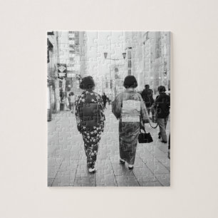 Puzzle Asie, Japon, Tokyo. Geishas sur le Ginza.