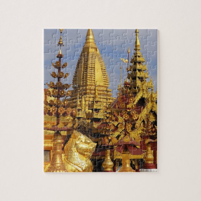 Puzzle Asie, Myanmar (Birmanie), Bagan (Pagan). Le Shwe 3 (Vertical)