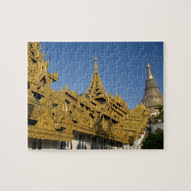 Puzzle Asie, Myanmar, Yangon. Stube d'or de Shwedagon 2 (Horizontal)
