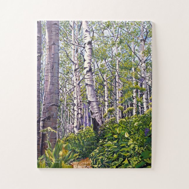 Puzzle Aspens dans le bois (Vertical)