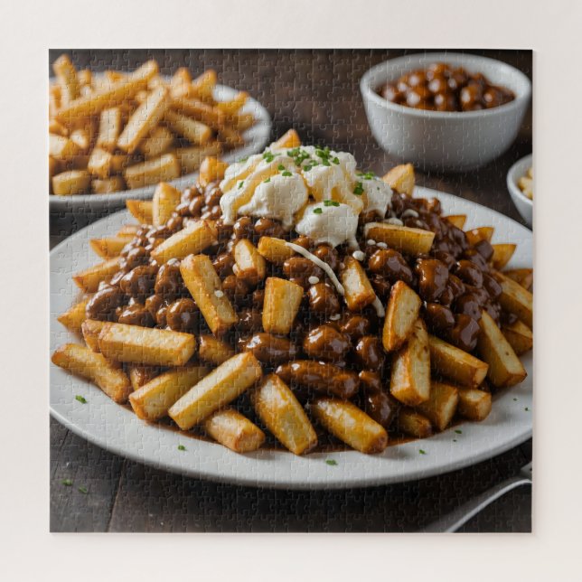 Puzzle Assiette de Poutine (Vertical)