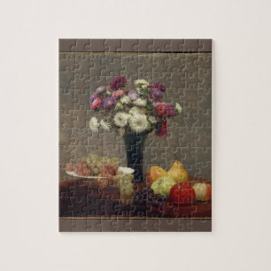 Puzzle Asters et fruits sur une table Henri Fantin-Latour