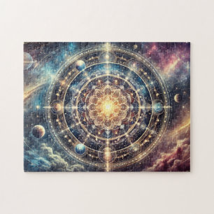 Puzzle Astrologie Mandala Céleste Magie Zodiaque Cosmique
