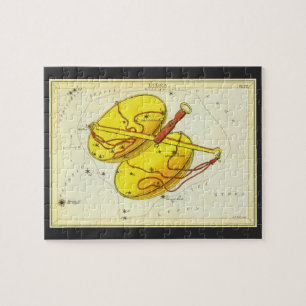 Puzzle Astrologie vintage Balance Constellation Zodiaque