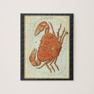 Puzzle Astrologie vintage Cancer Constellation de crabe Z