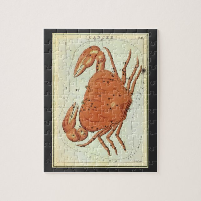 Puzzle Astrologie vintage Cancer Crabe Constellation Zodi (Vertical)