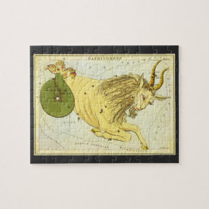 Puzzle Astrologie vintage Capricorne Constellation Zodiac