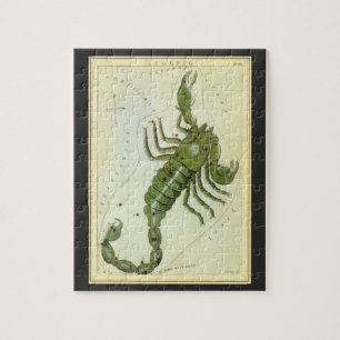 Puzzle Astrologie Vintage Constellation Scorpion Zodiaque