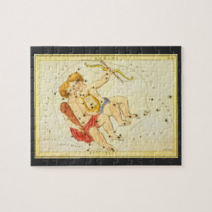 Puzzle Astrologie Vintage Gémeaux Constellation Double Zo