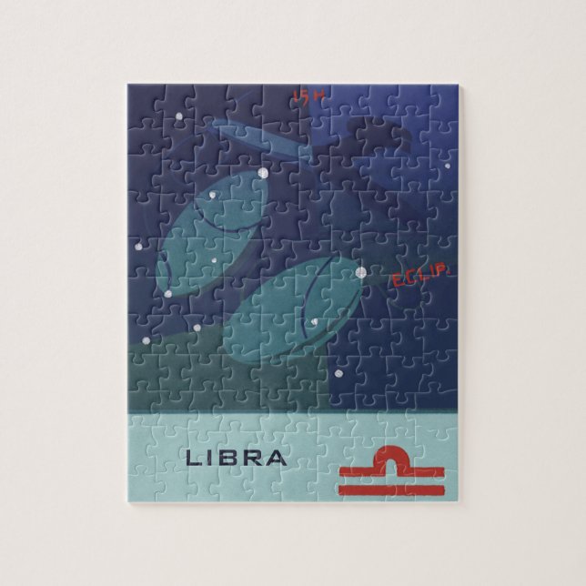 Puzzle Astrologie Vintage Zodiaque Balance Constellation (Vertical)