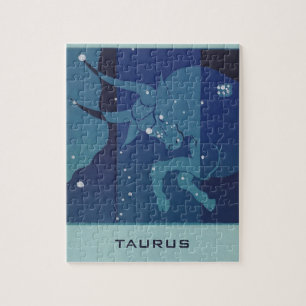 Puzzle Astrologie Vintage Zodiaque, Constellation du Taur