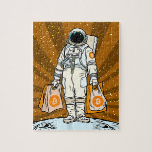 Puzzle Astronaut BITCOIN-HODL-Crypto