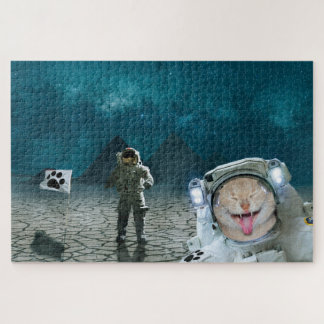 Puzzle Astronaut De Chat Drôle Dans L'Espace